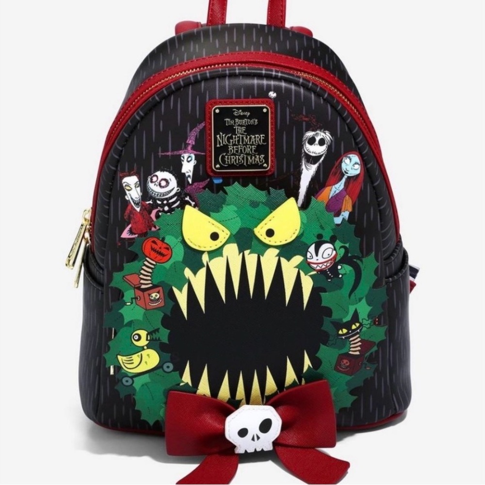 Loungefly Nightmare Before Christmas Wreath Backpack - NWT